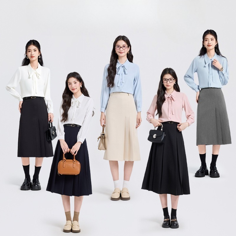 Women'S Formal Wear Petite - ピンクシフォンシャツ レディース 新品 プロフェッショナルセット プチフォーマルウェア ライトラグジュアリーシャツ