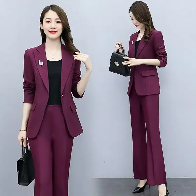 女性用ワイドレッグパンツスーツ,ブレザーとパンツ,フォーマル - Tailored Trouser Wide のレビューと価格