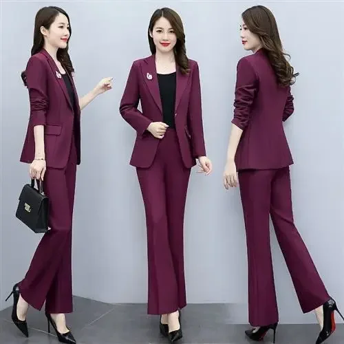 女性用ワイドレッグパンツスーツ,ブレザーとパンツ,フォーマル - Tailored Trouser Wide のレビューと価格