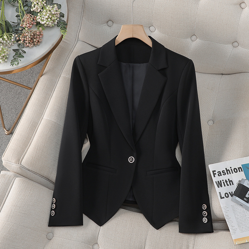 新しいファッション女性フォーマルブレザー女性赤白黒オフィスス - Women Formal Wear Coat のレビューと価格