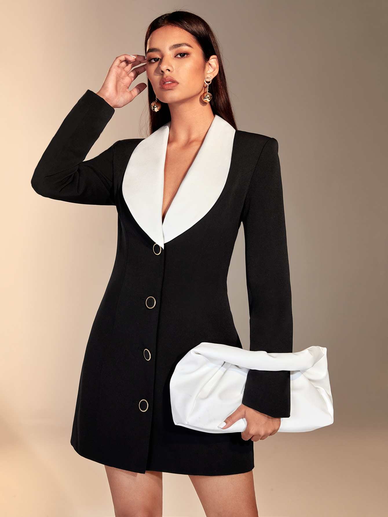 カラーマッチング女性用ブレザードレスファッションショー向けカ - Women Formal Wear For Graduation のレビューと価格