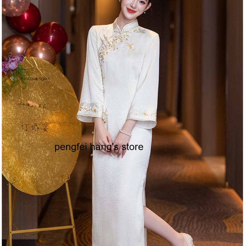 2026年秋 レディース エレガントな改良版旗袍 ロングドレ - Women'S Formal Wear Petite のレビューと価格