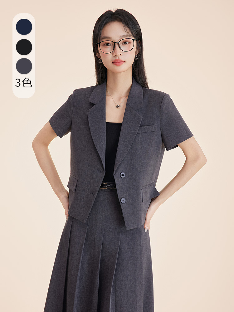 秋と冬のためのグレーのレディーススーツセット、大学生の通勤フ - Women'S Formal Wear Petite のレビューと価格