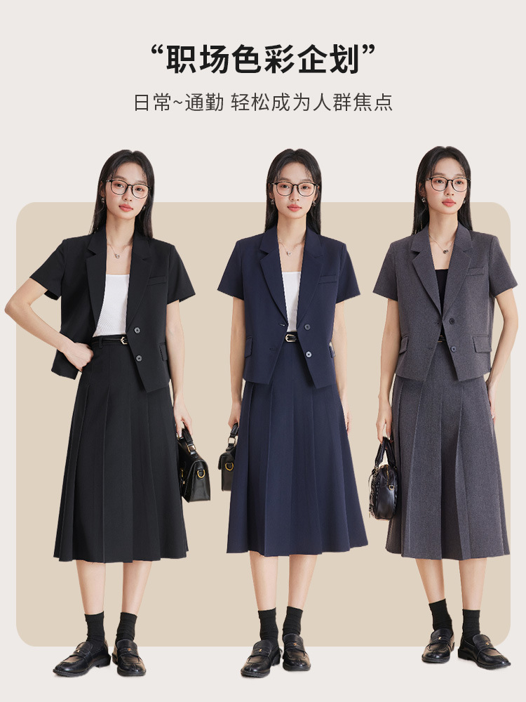 秋と冬のためのグレーのレディーススーツセット、大学生の通勤フ - Women'S Formal Wear Petite のレビューと価格