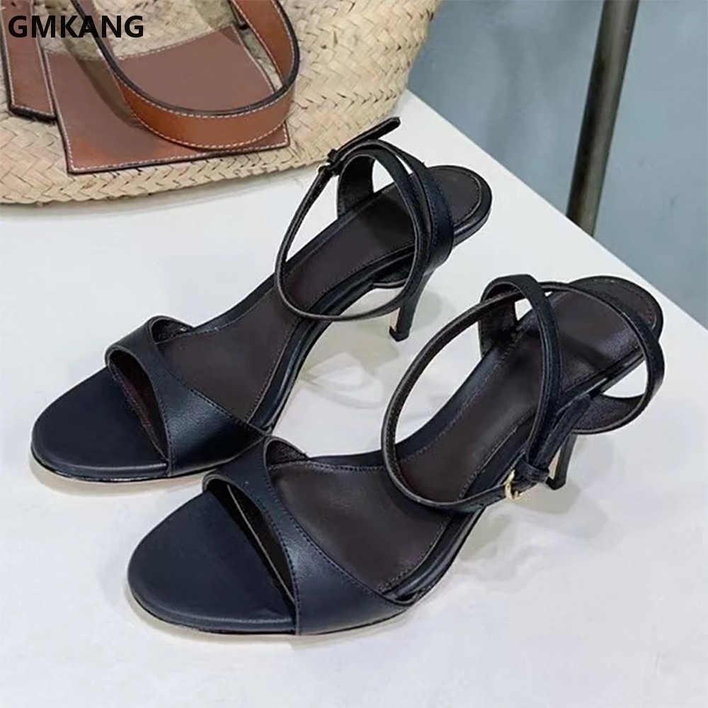 GMKANG レディース キトゥンヒール サンダル 本革 ア - Kitten Heel Women のレビューと価格