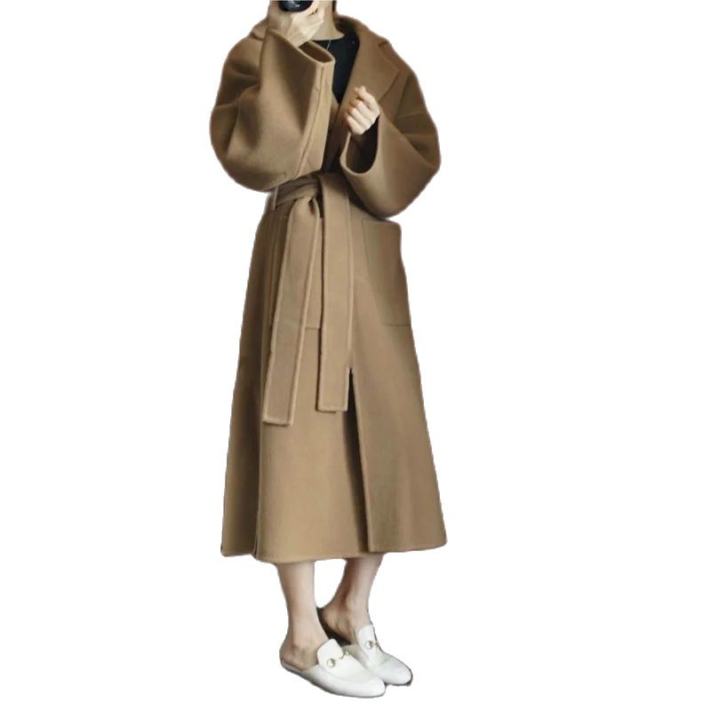 エレガントなレディースロングコート、100％純毛、両面着用可 - Women Formal Wear Coat のレビューと価格