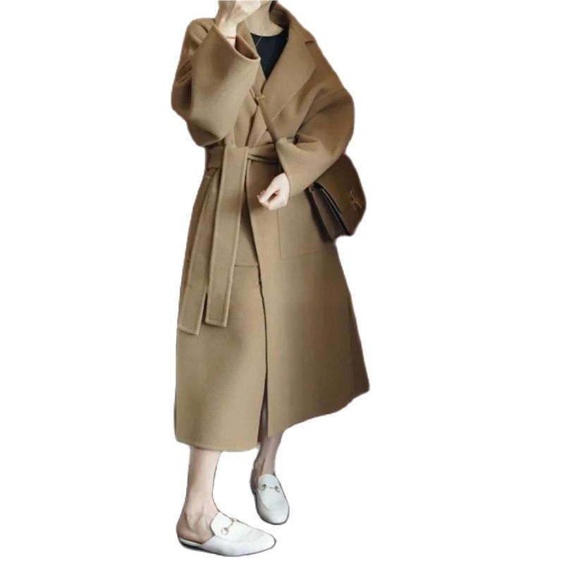 エレガントなレディースロングコート、100％純毛、両面着用可 - Women Formal Wear Coat のレビューと価格