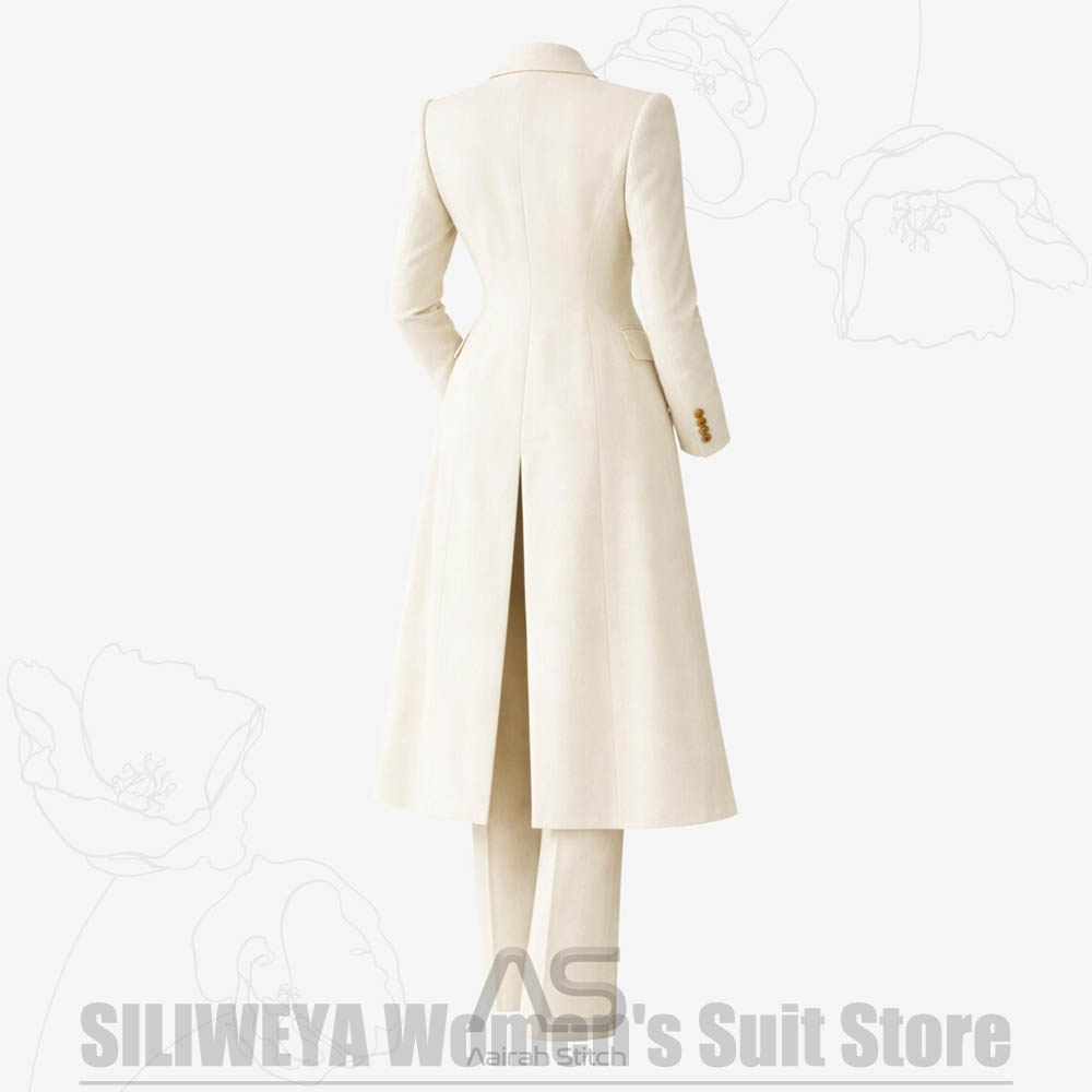 レディーススーツ 3ピース ダブルブレスト ロングコート ベ - Women Formal Wear Coat のレビューと価格