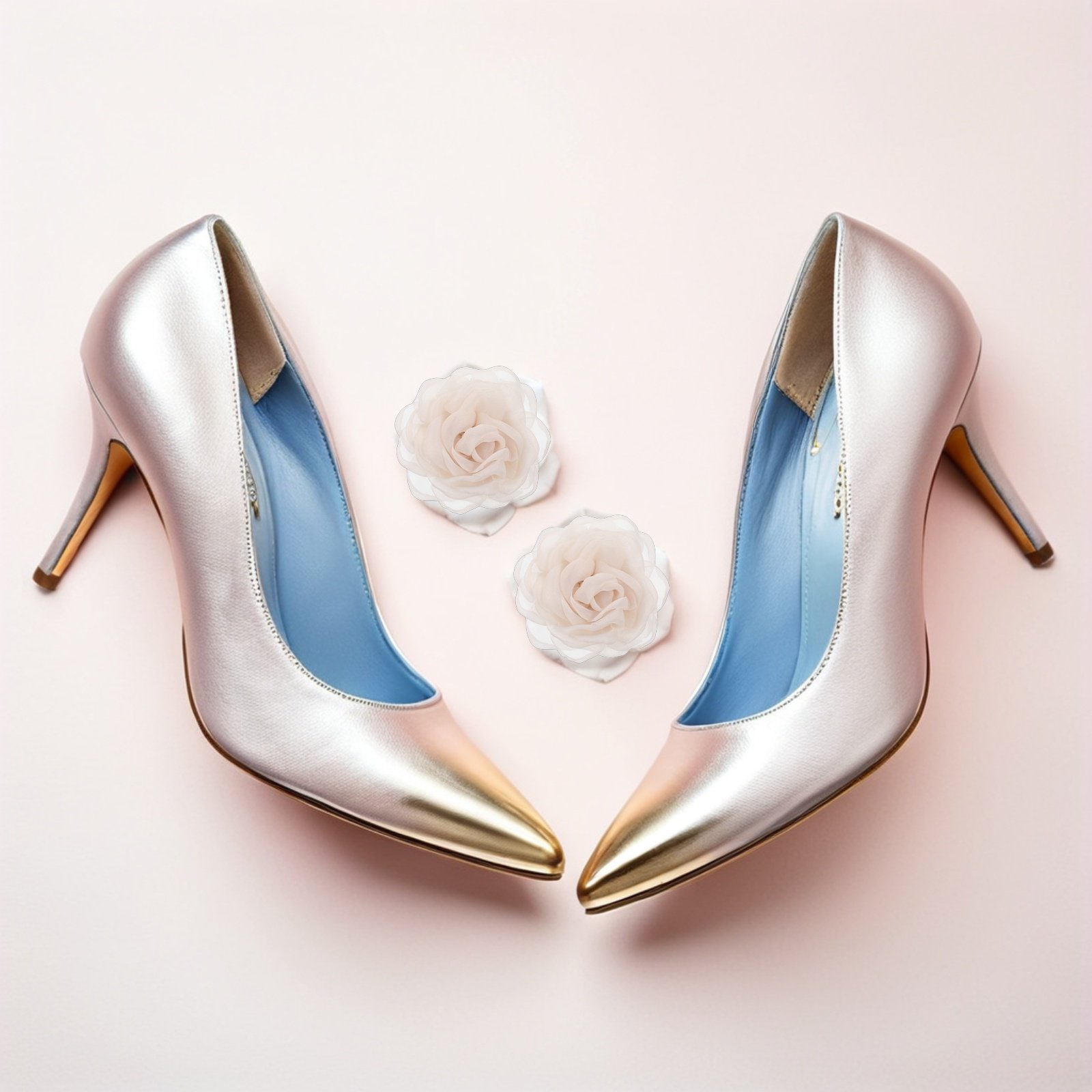 1 ペア取り外し可能なレースローズ靴バックルクリップ花柄靴ジ - Women'S Formal Wear With Sneakers のレビューと価格