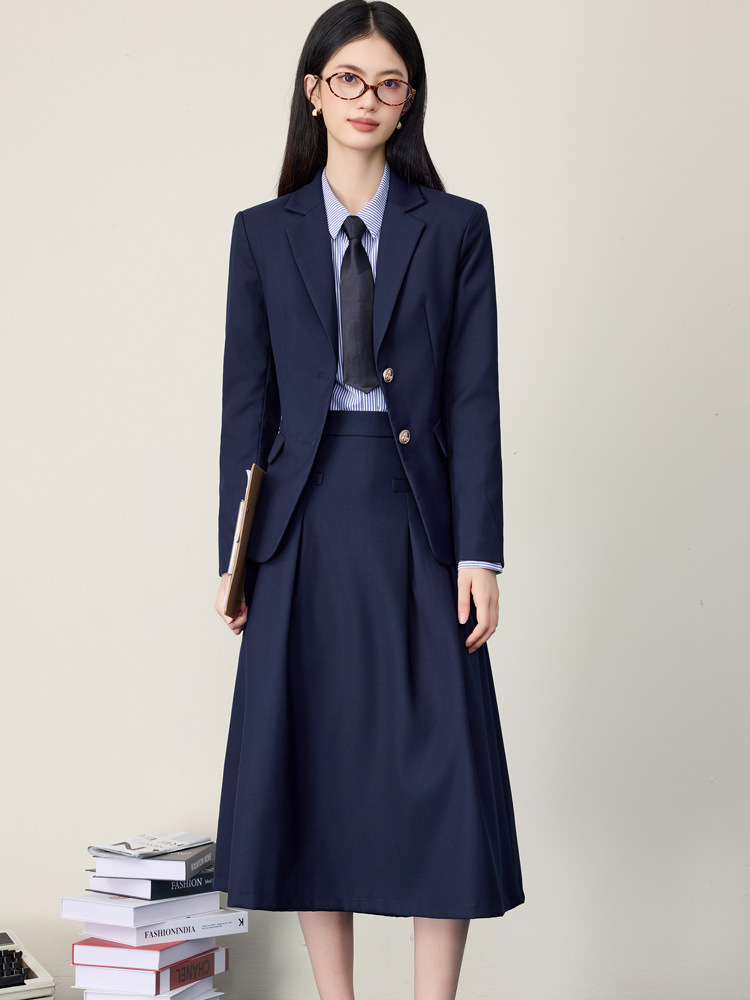 女性用黒スーツスカートセット、春と秋、軽いビジネスカジュアル - Women'S Formal Wear Petite のレビューと価格
