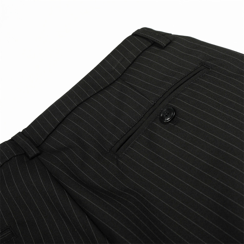 メンズピンストライプワイドレッグドレスパンツルーズフィットヴ - Tailored Trouser Wide のレビューと価格