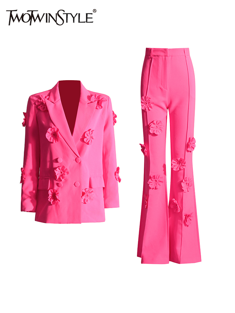 Twotwinstyle-レディースジャケットとフレアパンツ - Women Formal Wear Trousers のレビューと価格