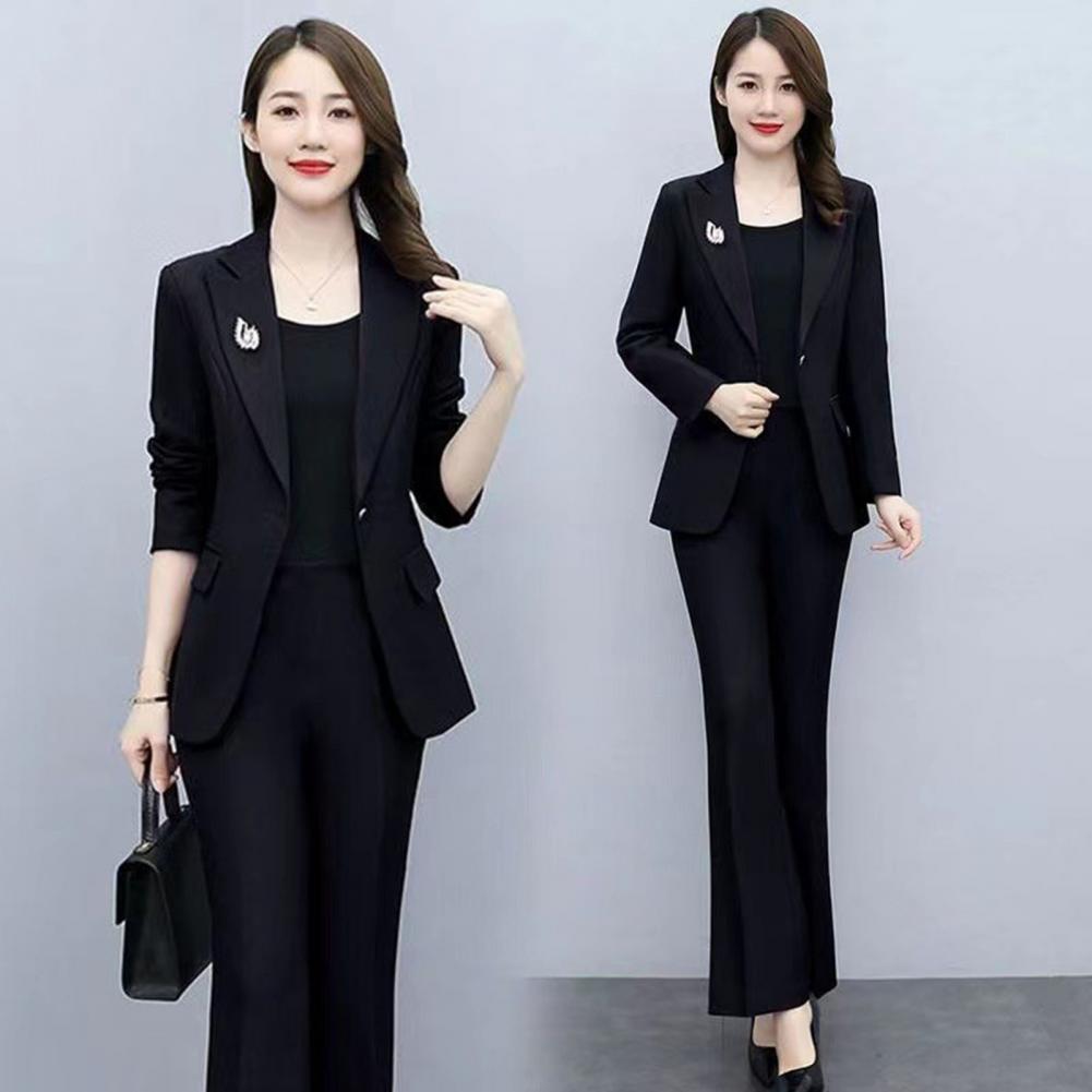 2点セット レディースフォーマルコートパンツセット 襟付き長 - Women Formal Wear Trousers のレビューと価格