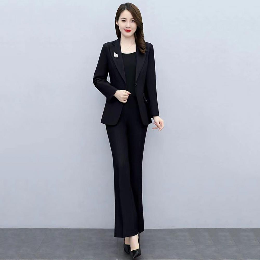 2点セット レディースフォーマルコートパンツセット 襟付き長 - Women Formal Wear Trousers のレビューと価格