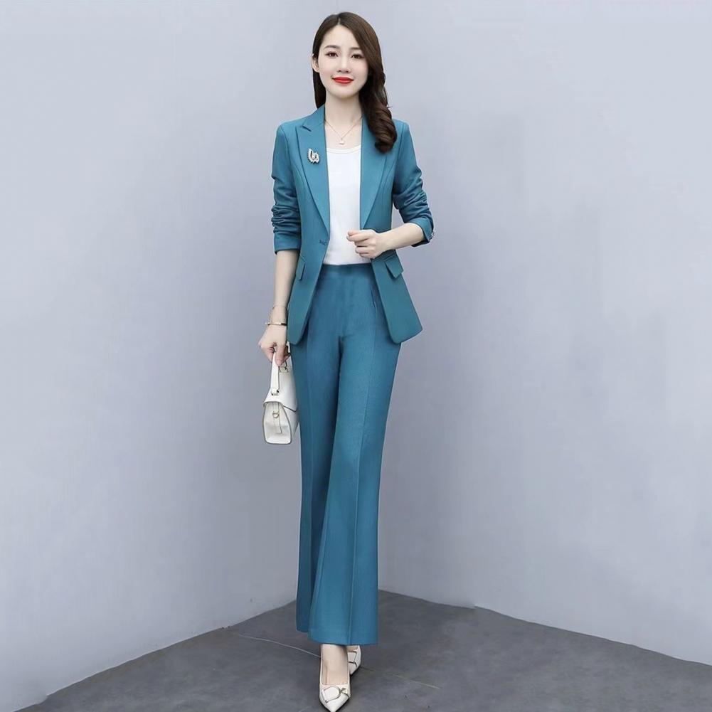 2点セット レディースフォーマルコートパンツセット 襟付き長 - Women Formal Wear Trousers のレビューと価格