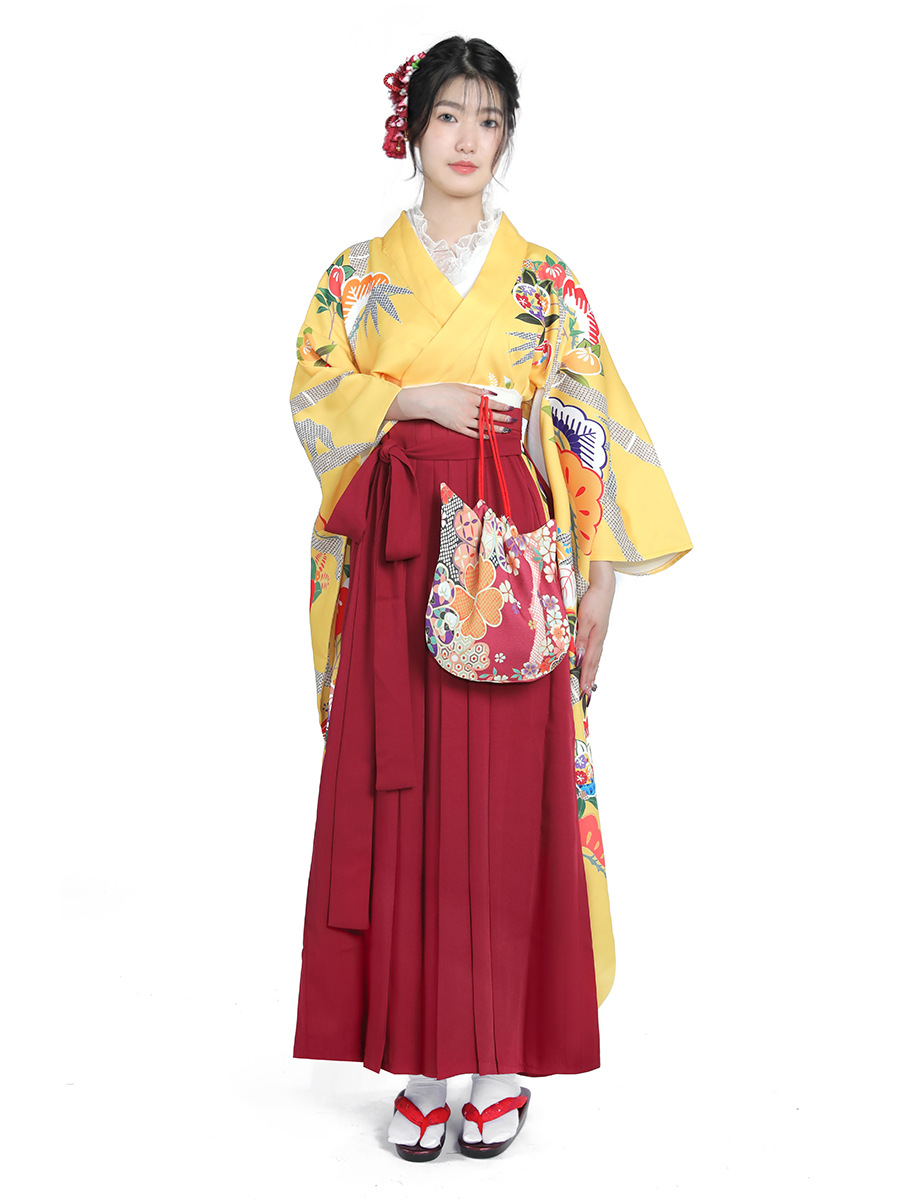 女性用和服セット わびさびスタイル ハカマドレス 伝統的な卒 - Women Formal Wear For Graduation のレビューと価格