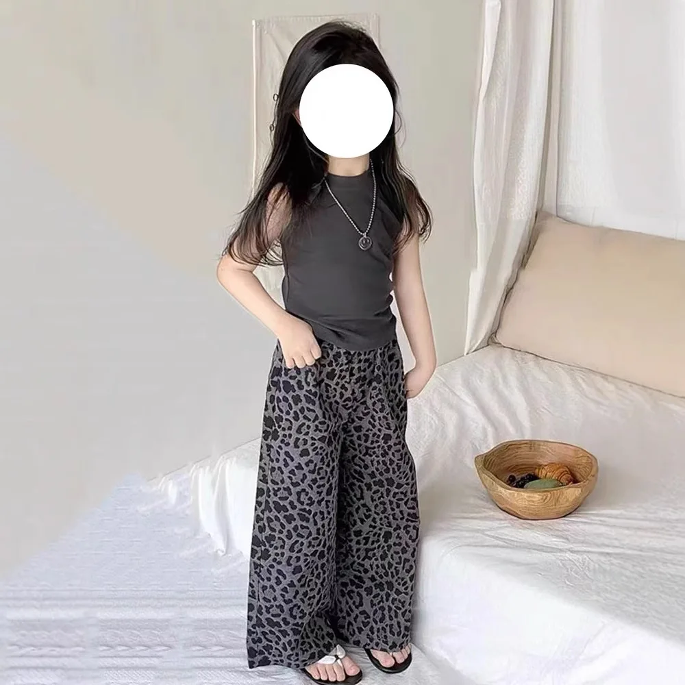 子供服セットテーラードノースリーブベスト + ヒョウワイドレ - Tailored Trouser Wide のレビューと価格