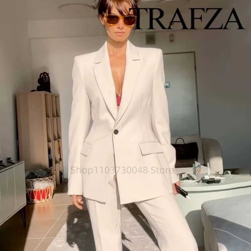 ファッションオフィスレディースブレザーとパンツスーツフォーマ - Women Formal Wear Trousers のレビューと価格