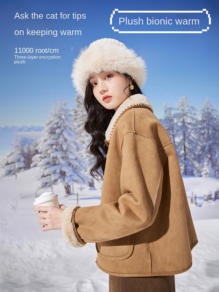 レディース冬用スエードショートコート、2025年新作、小柄な - Women'S Formal Wear Petite のレビューと価格