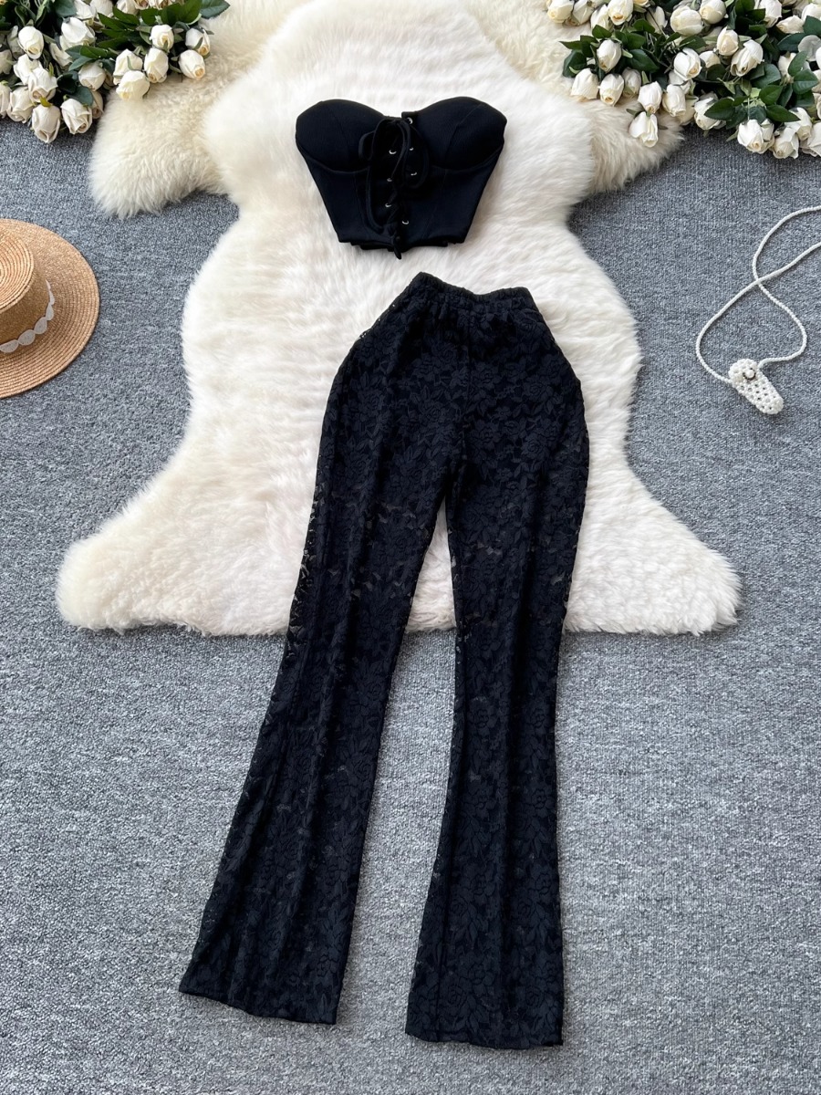 Foamlina アメリカ Ins 女性のセクシーなストラッ - Women Formal Wear Trousers のレビューと価格